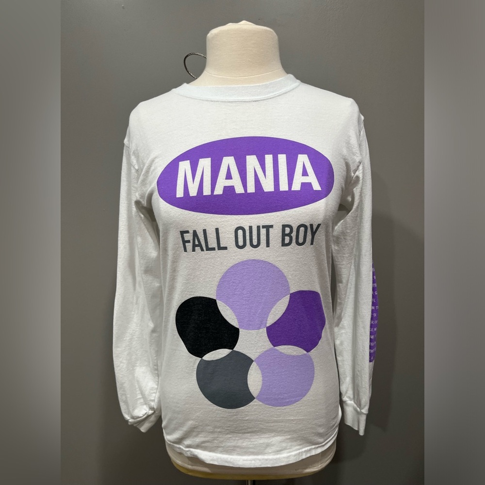 Fall Out Boy -‎ “Mania”. Tour 2017. White Long Sleeve Shirt